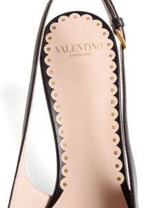 Valentino Garavani Bepointy 45mm Patent Leather and Kid Slingback Pumps - Img 4