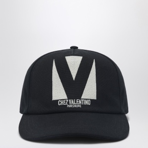 Valentino Garavani Chez Valentino black baseball cap