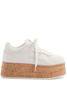 Valentino Garavani Freedots XL Sneaker in Calfskin and Cork