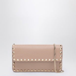Valentino Garavani Garnet calfskin Rockstud chain wallet