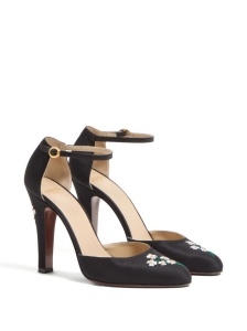 Valentino Garavani Hi Dolly Pumps In Fabric With Floral Embroidery 105mm - Img 4