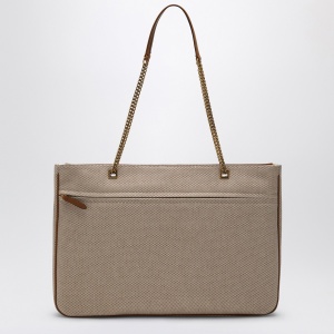 Valentino Garavani Large Viva Superstar Bag in Natural/Spice Canvas - Img 2