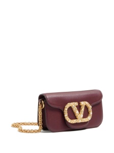 Valentino Garavani Locò Small Shoulder Bag In Calfskin With Jewel Logo - Img 4