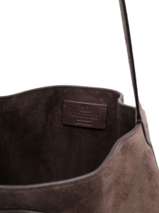 Valentino Garavani Nellcote suede leather shoudler bag - Img 2