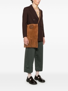 Valentino Garavani Nellcôte Suede Shoulder Bag With Fringes - Img 4