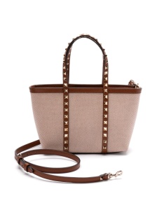Valentino Garavani Rockstud canvas mini tote bag - Img 4