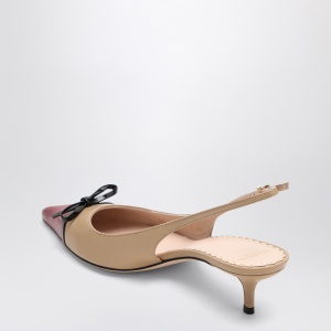 Valentino Garavani Slingback Bepointy 60MM beige/bordeaux - Img 2