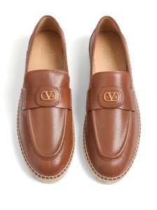 Valentino Garavani Vlogo Signature Calfskin Moccasin - Img 2