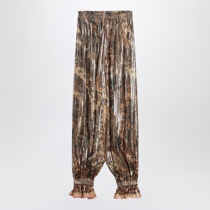 Valentino Pleated silk-blend trousers - Img 2