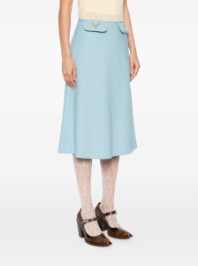 Valentino V-detail A-line midi skirt - Img 4