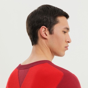1989 STUDIO Color block crew neck sweater - Img 2