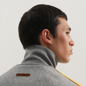 1989 STUDIO Gray jacket with side stripes - Img 2