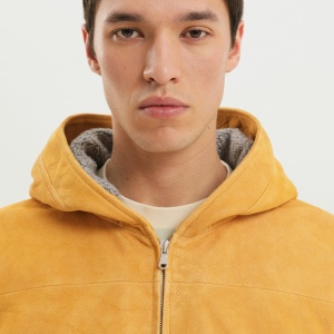 1989 STUDIO Yellow suede hoodie - Img 2