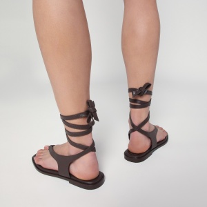 A.EMERY The Heidi Sandals dark brown in leather - Img 2