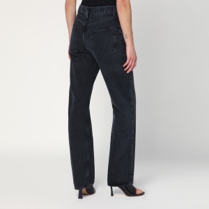 AGOLDE Black V-Waist Kelly jeans in recycled denim - Img 2
