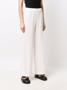 Alberto Biani White Cady Elasticated Trousers - Img 2