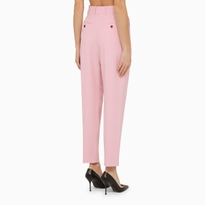 Alexander McQueen Pink regular trousers with pleats - Img 2