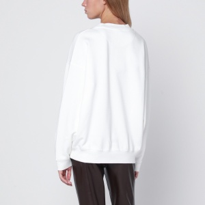 ANINE BING Ivory logo print sweatshirt - Img 2