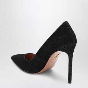 Aquazzura Purist Pump 105 black with rhinestones - Img 2