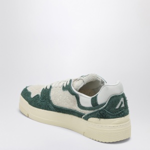 AUTRY White/bottle green suede and mesh CLC sneakers - Img 2