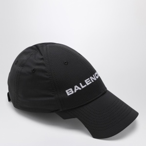 Balenciaga Black/white logo baseball cap - Img 2