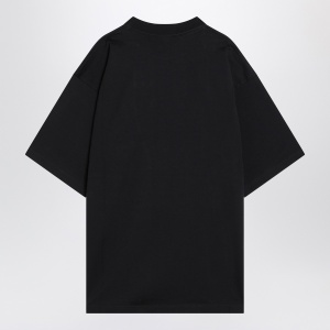 Balenciaga Faded black Nano BB Medium Fit T-shirt - Img 2