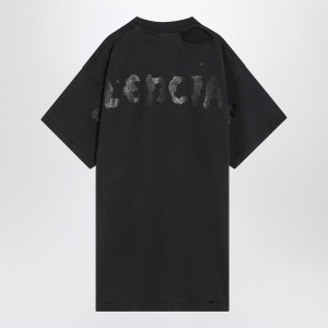 Balenciaga T-Shirt over Painted black in vintage jersey - Img 2