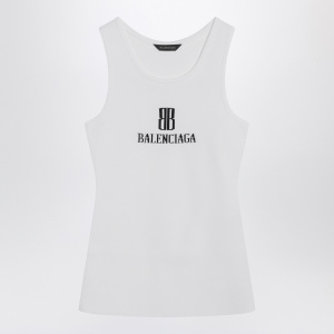 Balenciaga White Nano BB tank top