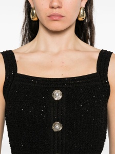 Balmain Black Sleeveless Tops - Img 2