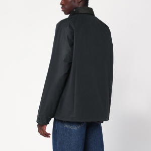 Barbour OS Transport waxed jacket sage - Img 2