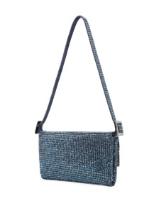 Benedetta Bruzziches Vitty La Mignon rhinestone-embellished denim bag - Img 3
