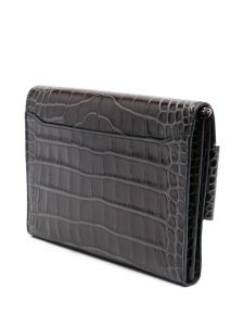 Boyy Buckle travel case croco embossed leather clutch bag - Img 3