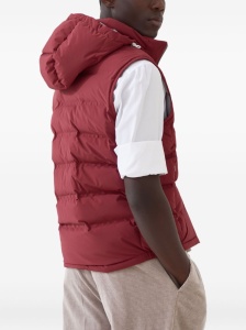 Brunello Cucinelli Bonded taffeta down vest with heat-bonded seams and detachable hood - Img 4