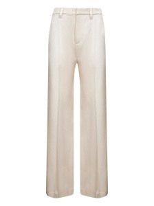 Brunello Cucinelli Pressed-crease satin trousers