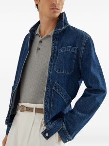 Brunello Cucinelli Rib-knit polo sweater - Img 2