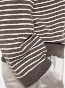 Brunello Cucinelli Striped crew neck sweater - Img 3