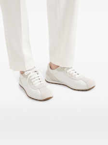 Brunello Cucinelli Suede and calfskin runners with monili - Img 3