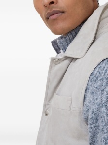 Brunello Cucinelli Suede down vest - Img 4