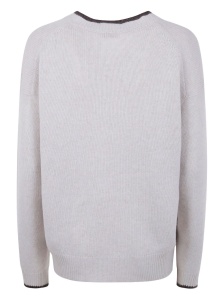 Brunello Cucinelli V-neck cashmere sweater - Img 2