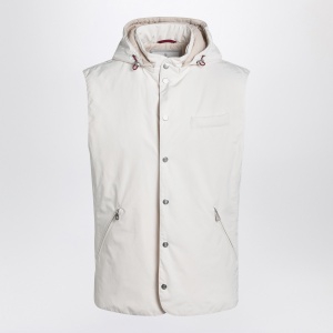 Brunello Cucinelli White vest in nylon blend
