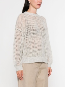 Brunello Cucinelli Wool Open-Knit Sweater - Img 4