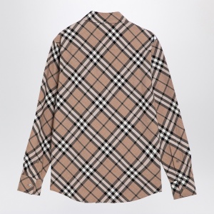 Burberry Check pattern wool blend shirt - Img 2