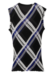 Burberry checked silk top - Img 2