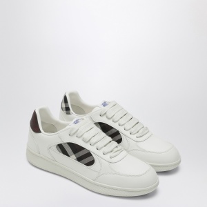 Burberry Leather and Check Sneaker Terrace