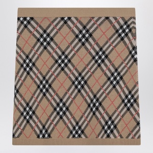 Burberry Wool and mohair blend check mini skirt - Img 2