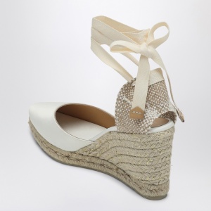 Castañer Joyce white espadrilles in satin - Img 2