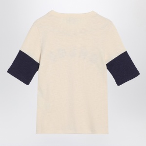 Chloé Wool and cotton T-shirt with logo - Img 2
