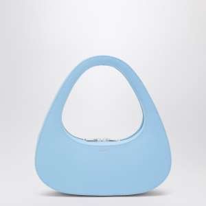 Coperni Micro Baguette Swipe Bag light blue leather