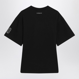 Courreges Courrèges black T-shirt with logo - Img 2