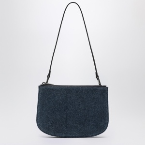 Diesel 1DR Twin shoulder bag in blue denim - Img 2